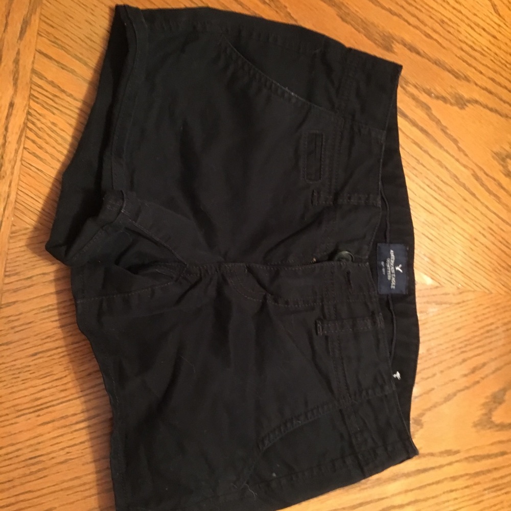 American eagle shortie black shorts